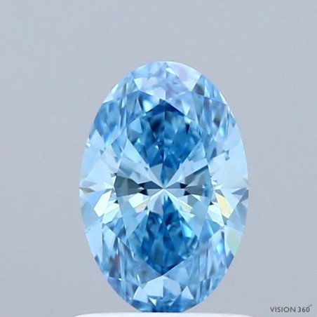 Diament laboratoryjny o barwie fantazyjnej szlif owalny, 1ct, VVS2, Fancy Vivid Blue, IGI LG741529843