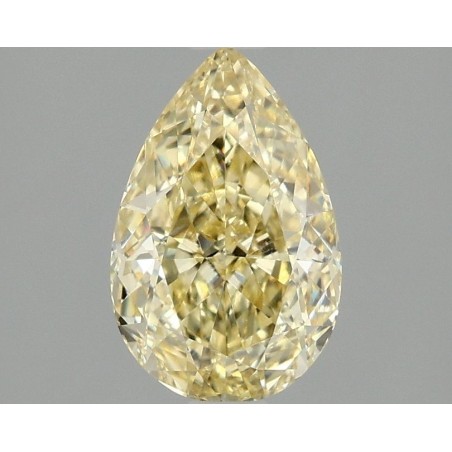 Diament laboratoryjny o barwie fantazyjnej szlif gruszkowy, 1.54ct, VVS2, Fancy Intense Yellow, IGI LG689542591