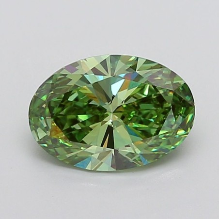Diament laboratoryjny o barwie fantazyjnej szlif owalny, 3ct, VVS2, Fancy Vivid Green, IGI LG732534464