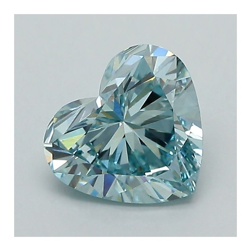 Diament laboratoryjny o barwie fantazyjnej serce, 1.3ct, VVS2, Fancy Intense Greenish Blue, IGI LG595384081 Diament laboratoryjny o barwie fantazyjnej serce, 1.3ct, VVS2, Fancy Intense Greenish Blue, IGI LG595384081