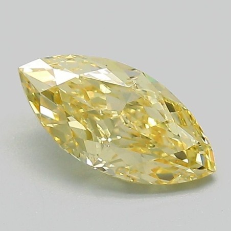 Diament laboratoryjny o barwie fantazyjnej markiza, 1.04ct, VVS2, Fancy Intense Yellow, IGI LG739514680
