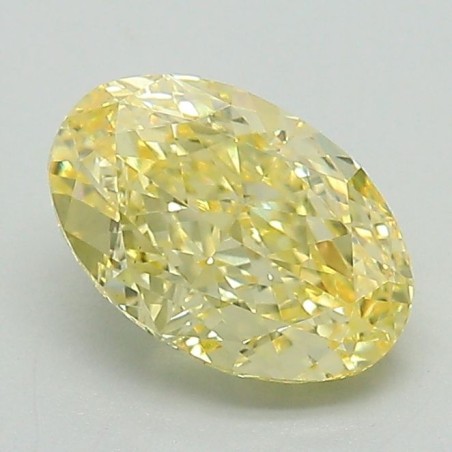 Diament laboratoryjny o barwie fantazyjnej szlif owalny, 1.37ct, VVS2, Fancy Intense Yellow, IGI LG712505551