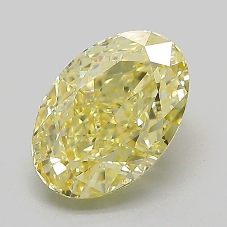 Diament laboratoryjny o barwie fantazyjnej szlif owalny, 1.59ct, VVS2, Fancy Intense Yellow, IGI LG734501212