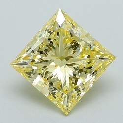 Diament laboratoryjny o barwie fantazyjnej szlif princess, 1.74ct, VVS2, Fancy Intense Yellow, IGI LG693515829
