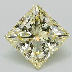 Diament laboratoryjny o barwie fantazyjnej szlif princess, 2.05ct, VVS2, Fancy Light Yellow, IGI LG720544136