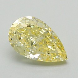Diament laboratoryjny o barwie fantazyjnej szlif gruszkowy, 1.13ct, VVS2, Fancy Intense Yellow, IGI LG655457292