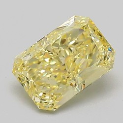 Diament laboratoryjny o barwie fantazyjnej radiant, 1.03ct, VVS2, Fancy Intense Yellow, IGI LG739514682