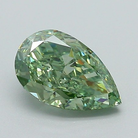 Diament laboratoryjny o barwie fantazyjnej szlif gruszkowy, 1.11ct, VVS2, Fancy Vivid Green, IGI LG717505960