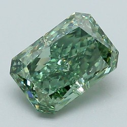Diament laboratoryjny o barwie fantazyjnej radiant, 1.45ct, VVS2, Fancy Vivid Green, IGI LG717505951