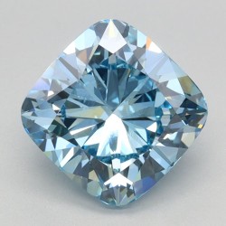 Diament laboratoryjny o barwie fantazyjnej szlif poduszkowy brylantowy, 2.63ct, VVS2, Fancy Intense Blue, IGI LG618493856