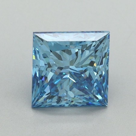 Diament laboratoryjny o barwie fantazyjnej szlif princess, 1.74ct, VVS2, Fancy Vivid Blue, IGI LG644438532