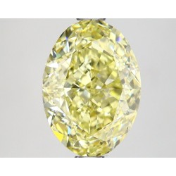 Diament laboratoryjny o barwie fantazyjnej szlif owalny, 2.5ct, VVS2, Fancy Intense Yellow, IGI LG668438090