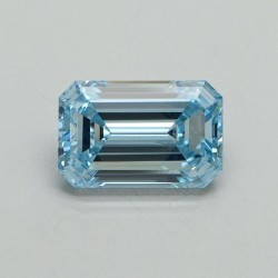 Diament laboratoryjny o barwie fantazyjnej szlif szmaragdowy, 1.06ct, VVS2, Fancy Intense Blue, IGI LG710541837
