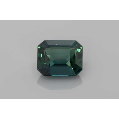 Szafir szlif szmaragdowy, 3.71 ct, TEAL, GIA 7508019858