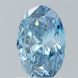 Diament laboratoryjny o barwie fantazyjnej szlif owalny, 1.13ct, VVS2, Fancy Vivid Blue, IGI LG576360678