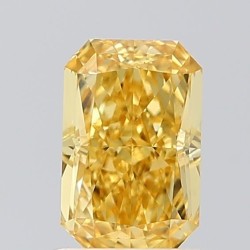 Diament laboratoryjny o barwie fantazyjnej radiant, 1.05ct, VVS2, Fancy Vivid Yellow, IGI LG680520568