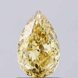Diament laboratoryjny o barwie fantazyjnej szlif gruszkowy, 1.18ct, VVS2, Fancy Intense Yellow, IGI LG694566445