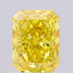 Diament laboratoryjny o barwie fantazyjnej radiant, 1.19ct, VVS2, Fancy Vivid Yellow, IGI LG715560170