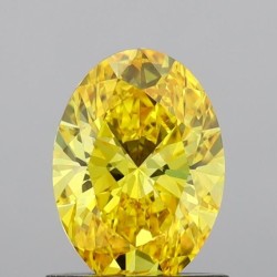 Diament laboratoryjny o barwie fantazyjnej szlif owalny, 1.01ct, VVS2, Fancy Vivid Yellow, IGI LG691539987