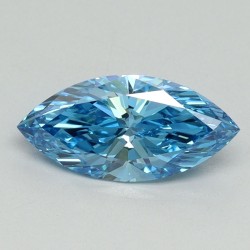 Diament laboratoryjny o barwie fantazyjnej markiza, 0.9ct, VVS2, Fancy Vivid Blue, IGI LG702519594
