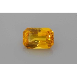 Szafir szlif szmaragdowy, 3 ct, ORANGE, GIA 2386442489