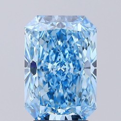 Diament laboratoryjny o barwie fantazyjnej radiant, 2.99ct, VVS2, Fancy Vivid Blue, IGI LG726509231