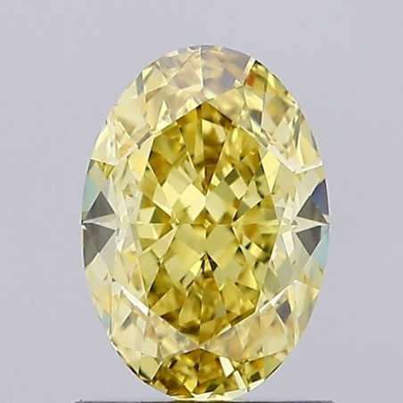 Diament laboratoryjny o barwie fantazyjnej szlif owalny, 1.08ct, VVS2, Fancy Intense Yellow, IGI LG715558340