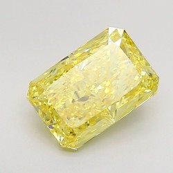 Diament laboratoryjny o barwie fantazyjnej radiant, 2.01ct, VVS2, Fancy Intense Yellow, IGI LG737503117