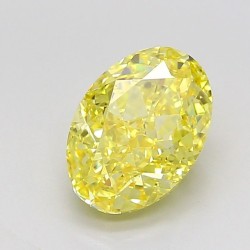 Diament laboratoryjny o barwie fantazyjnej szlif owalny, 2.03ct, VVS2, Fancy Intense Yellow, IGI LG737538886