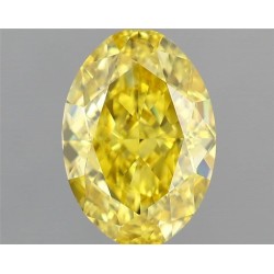 Diament laboratoryjny o barwie fantazyjnej szlif owalny, 1.69ct, VVS1, Fancy Vivid Yellow, IGI LG722549047