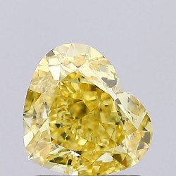 Diament laboratoryjny o barwie fantazyjnej serce, 1.51ct, VVS2, Fancy Intense Yellow, IGI LG724544288