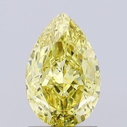 Diament laboratoryjny o barwie fantazyjnej szlif gruszkowy, 1.44ct, VVS1, Fancy Intense Yellow, IGI LG723550820