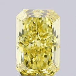 Diament laboratoryjny o barwie fantazyjnej radiant, 2.02ct, VVS2, Fancy Intense Yellow, IGI LG723573619