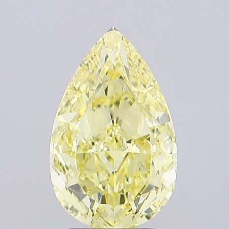 Diament laboratoryjny o barwie fantazyjnej szlif gruszkowy, 2.58ct, VVS1, Fancy Intense Yellow, IGI LG735571431