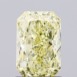 Diament laboratoryjny o barwie fantazyjnej radiant, 1.11ct, VVS2, Fancy Intense Yellow, IGI LG724588838
