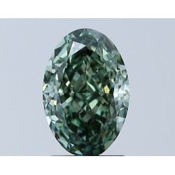 Diament laboratoryjny o barwie fantazyjnej szlif owalny, 2.32ct, VVS2, Fancy Vivid Green, IGI LG638434481