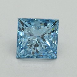 Diament laboratoryjny o barwie fantazyjnej szlif princess, 1.69ct, VVS2, Fancy Vivid Blue, IGI LG687560195