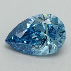 Diament laboratoryjny o barwie fantazyjnej szlif gruszkowy, 1.68ct, VVS2, Fancy Vivid Blue, IGI LG644491315
