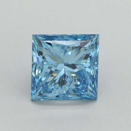 Diament laboratoryjny o barwie fantazyjnej szlif princess, 1.65ct, VVS2, Fancy Vivid Blue, IGI LG644491282