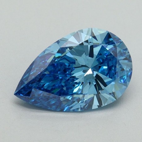 Diament laboratoryjny o barwie fantazyjnej szlif gruszkowy, 1.64ct, VVS2, Fancy Vivid Blue, IGI LG644438493