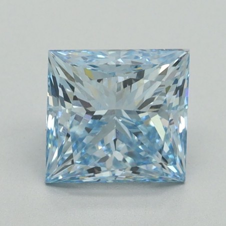 Diament laboratoryjny o barwie fantazyjnej szlif princess, 1.64ct, VVS2, Fancy Intense Blue, IGI LG650407774