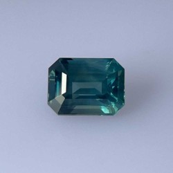 Szafir szlif szmaragdowy, 1.61 ct, TEAL, GIA 5513678949