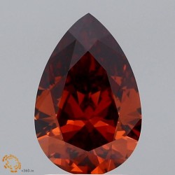 Diament laboratoryjny o barwie fantazyjnej szlif gruszkowy, 1.71ct, VVS2, Fancy Deep Orange, IGI LG645488816