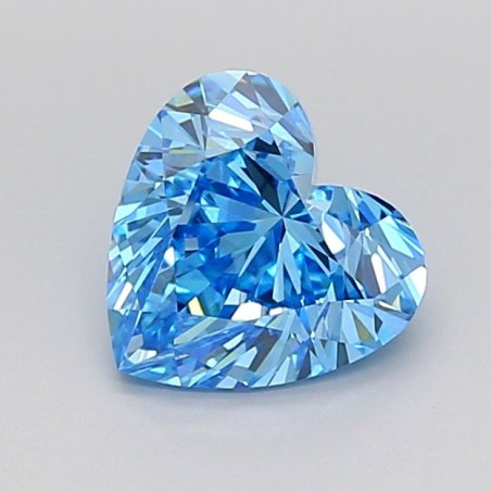 Diament laboratoryjny o barwie fantazyjnej serce, 1.51ct, VVS2, Fancy Vivid Blue, IGI LG728507736