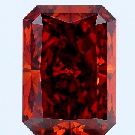 Diament laboratoryjny o barwie fantazyjnej radiant, 1.66ct, VVS2, Fancy Deep Orange, IGI LG677559311