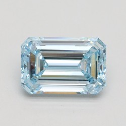Diament laboratoryjny o barwie fantazyjnej szlif szmaragdowy, 1.57ct, VVS2, Fancy Intense Blue, IGI LG607348697