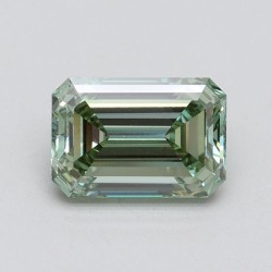 Diament laboratoryjny o barwie fantazyjnej szlif szmaragdowy, 1.57ct, VVS2, Fancy Intense Green, IGI LG611366523