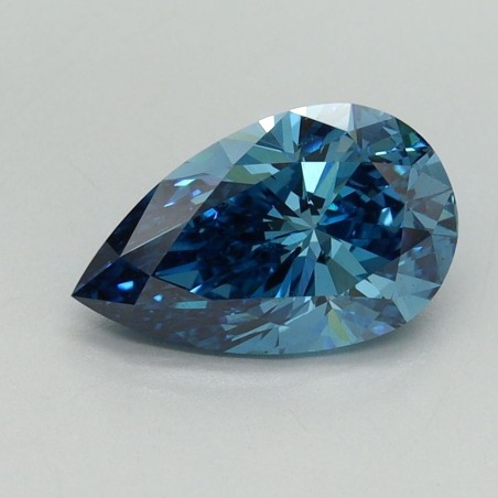 Diament laboratoryjny o barwie fantazyjnej szlif gruszkowy, 1.57ct, VVS2, Fancy Vivid Blue, IGI LG701507287