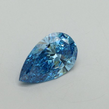 Diament laboratoryjny o barwie fantazyjnej szlif gruszkowy, 1.56ct, VVS2, Fancy Vivid Blue, IGI LG687560141