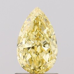 Diament laboratoryjny o barwie fantazyjnej szlif gruszkowy, 1.07ct, VVS2, Fancy Intense Yellow, IGI LG738530845